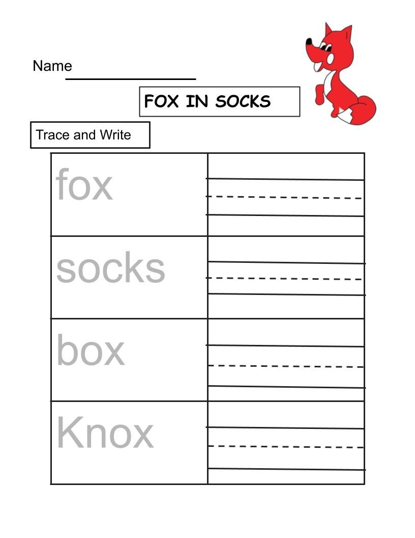 Fox In Socks Activities Comprehension Worksheets Dr Seuss ESL SPED Friendly Made By Teachers