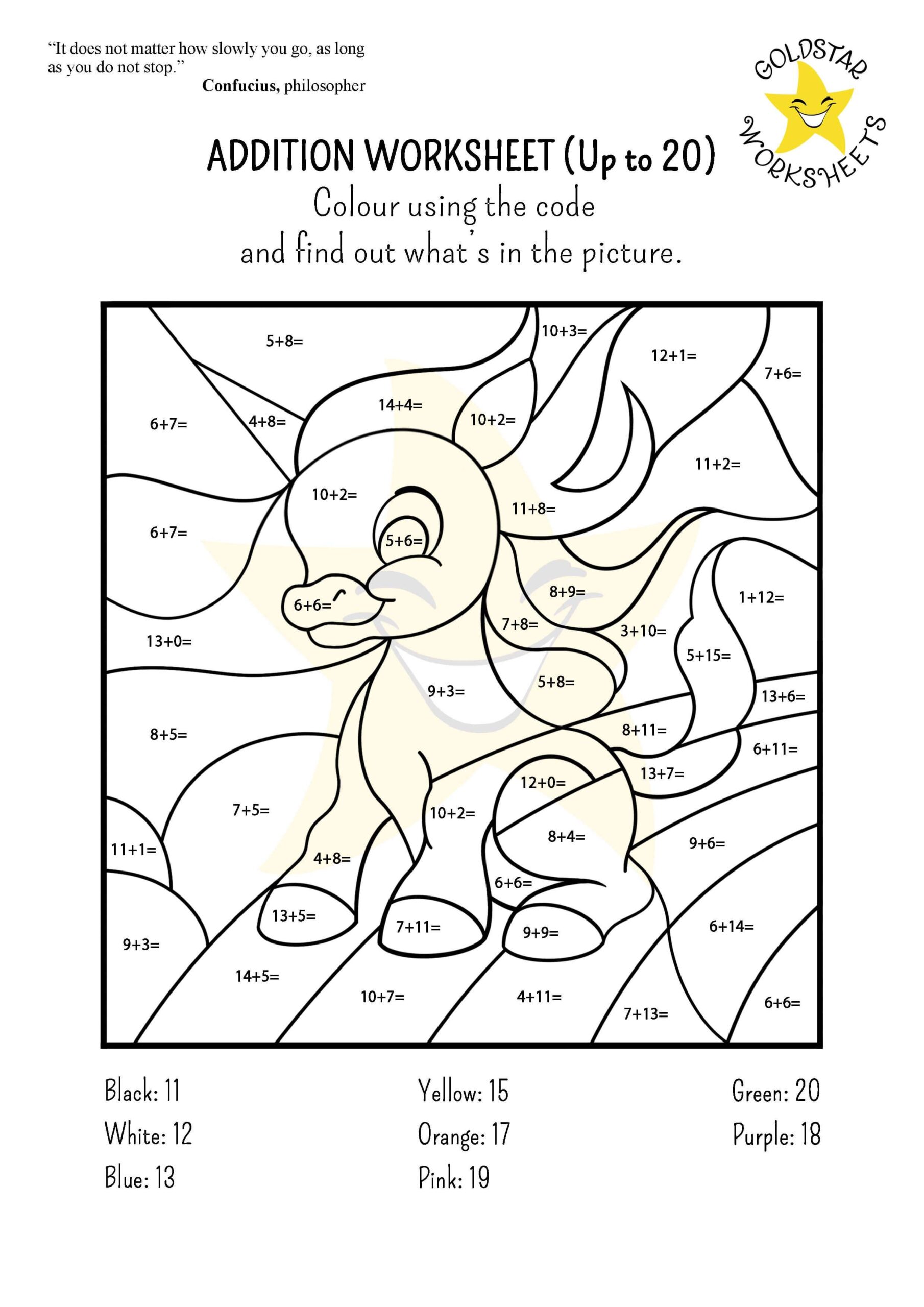 Free Addition Facts To 20 Worksheets For Kids Printable PDF Adding 3 20 Questions PDF Printable Addition Worksheets Cazoom Math