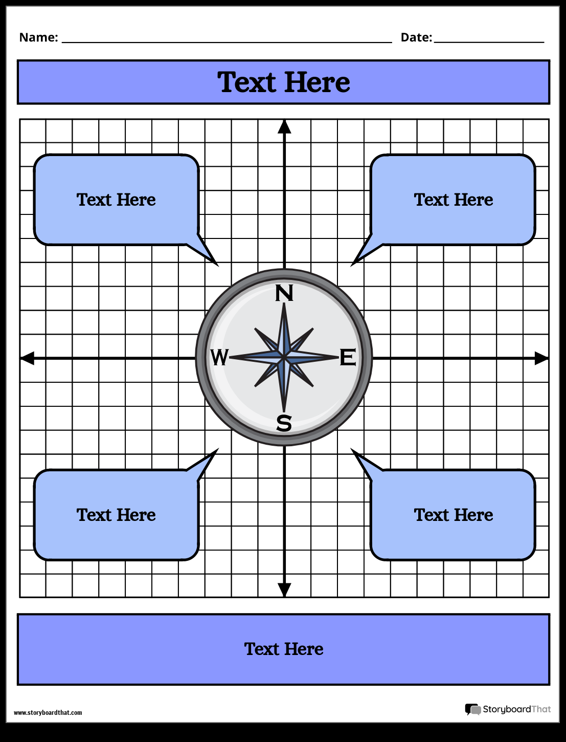 Free Cardinal Direction Worksheets By Storyboard That