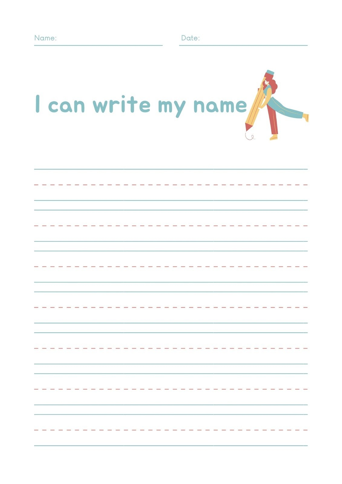 13 Worksheets Practice Writing Their Names Free PDF At Worksheeto