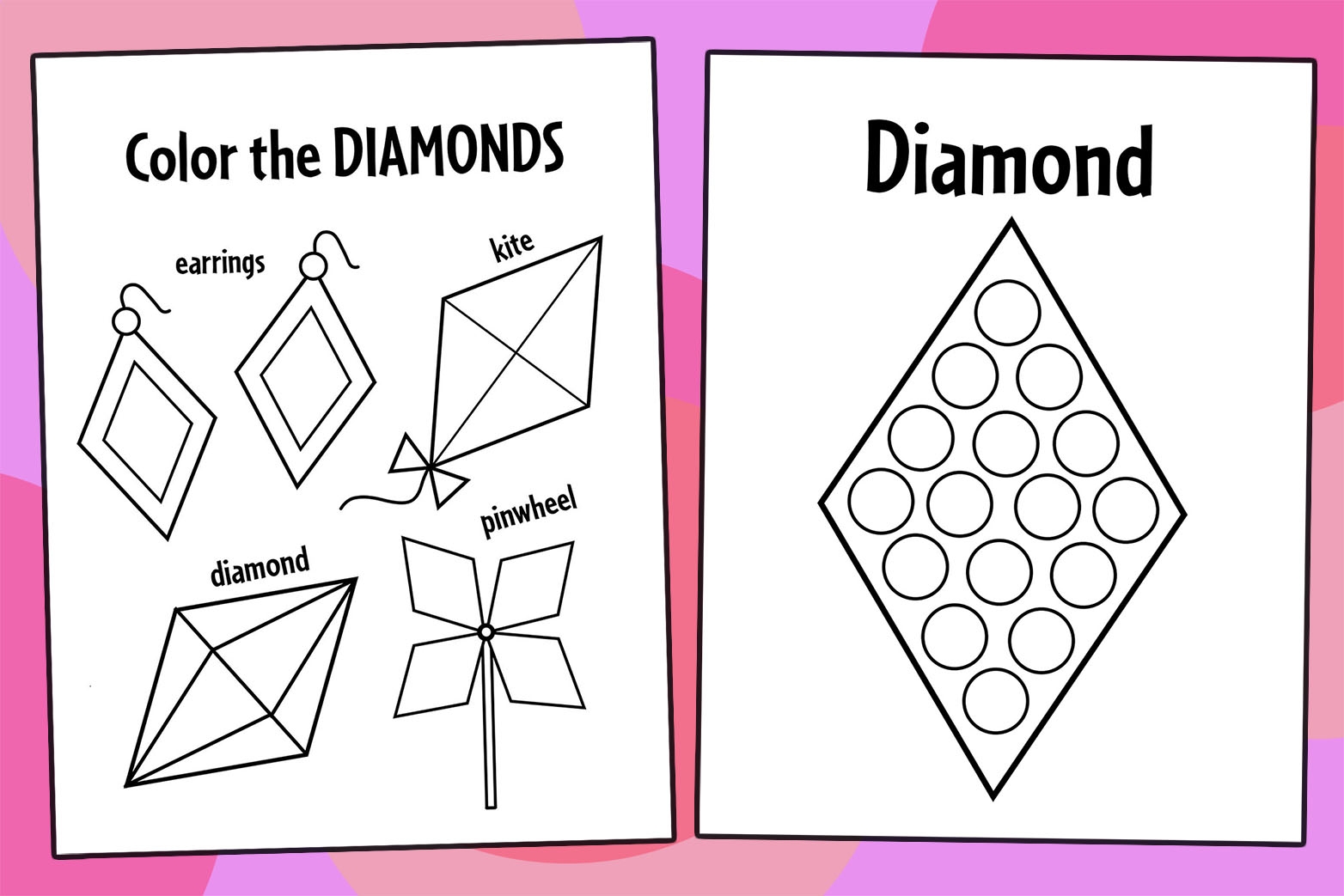 Free Printable Diamond Shape