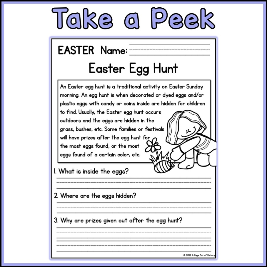 Free Easter Reading Comprehension Worksheet Download Free Easter Reading Comprehension Worksheet Png Images Free Worksheets On Clipart Library