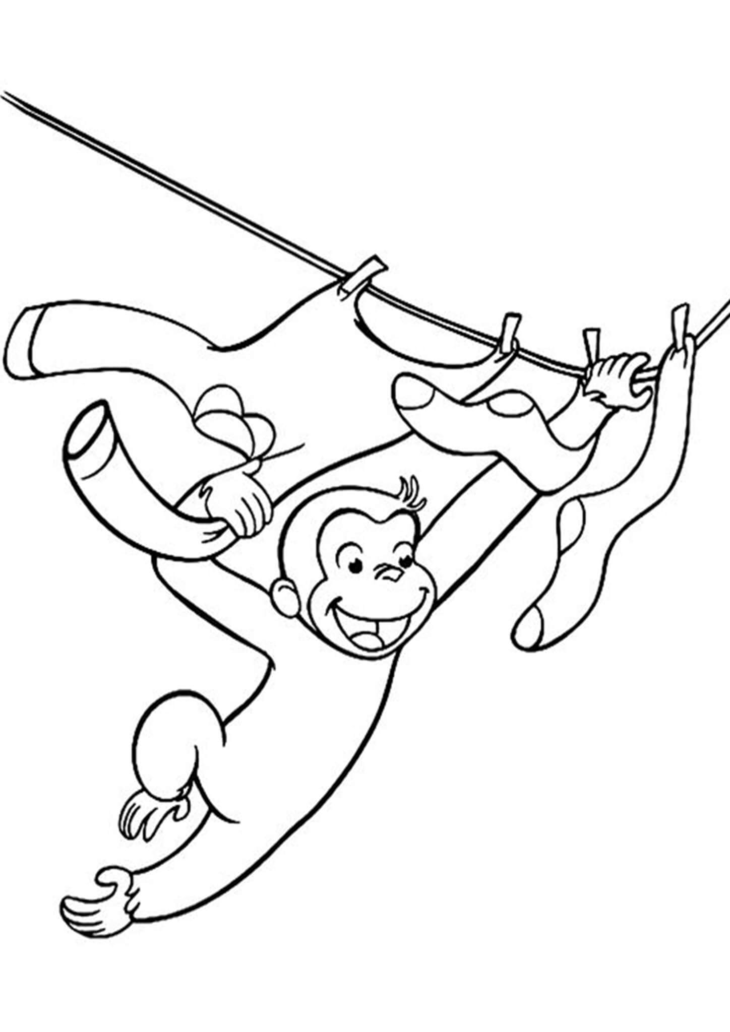 Free Easy To Print Curious George Coloring Pages Tulamama Free Easy To Print Curious George Coloring Pages Tulamama