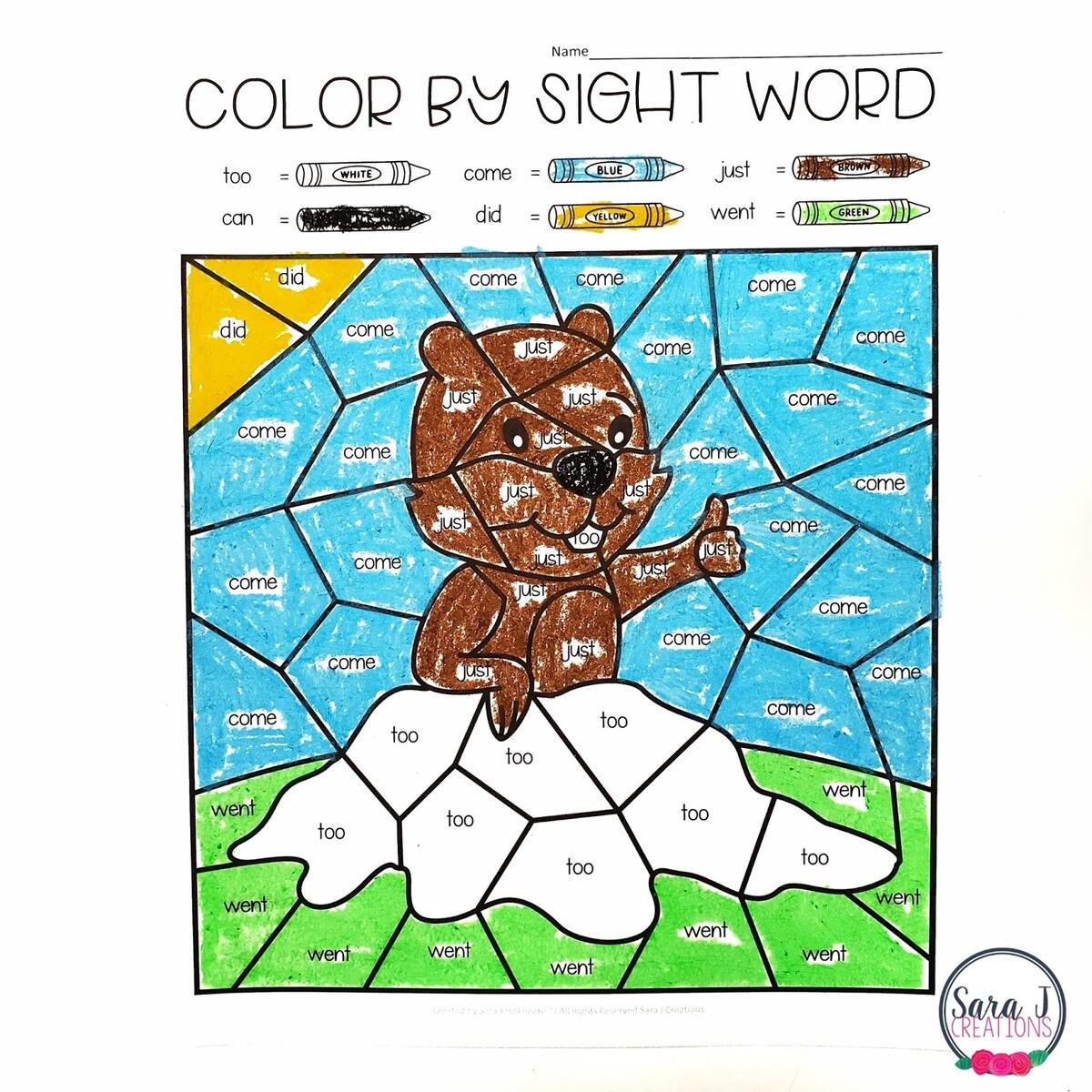 Groundhog Day Color By Code Worksheets Mamas Learning Corner
