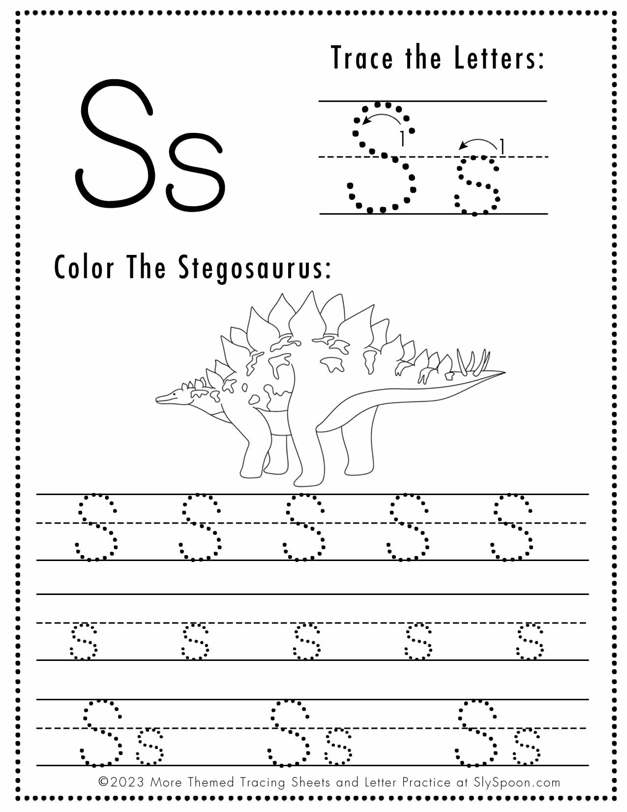 Letter S Free Worksheets TeachersMag