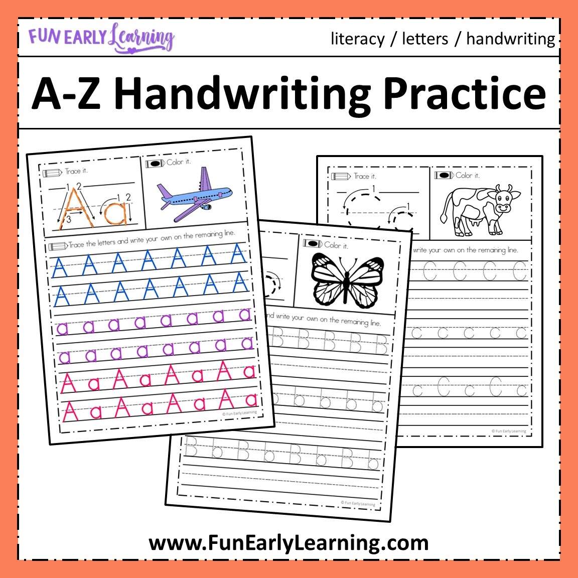 Free Letter Tracing Worksheets A Z Handwriting Practice Fun Early Learning Free Printable Letter S Writing Practice Worksheet