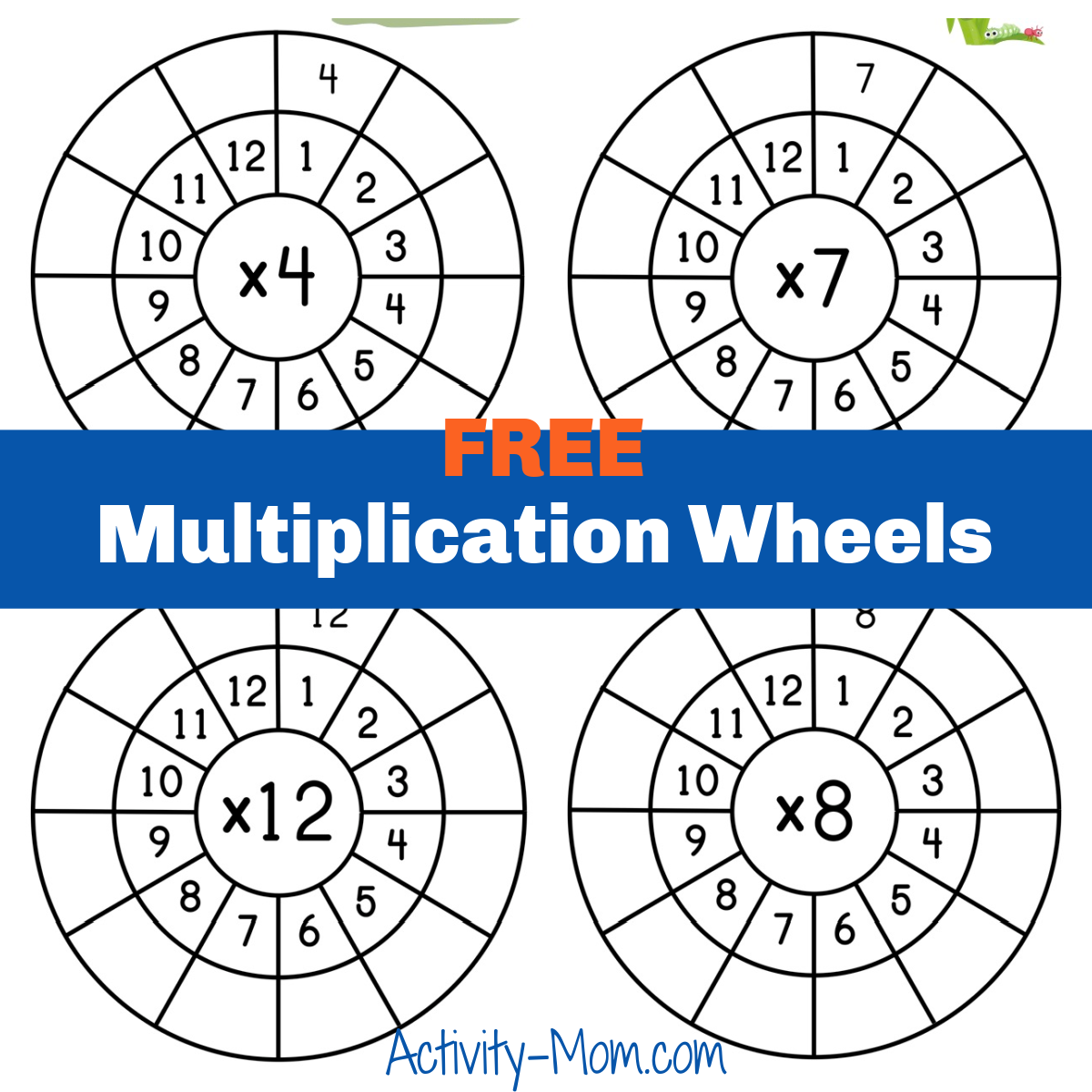 Multiplication Wheel Free Worksheet For Kids SKOOLGO