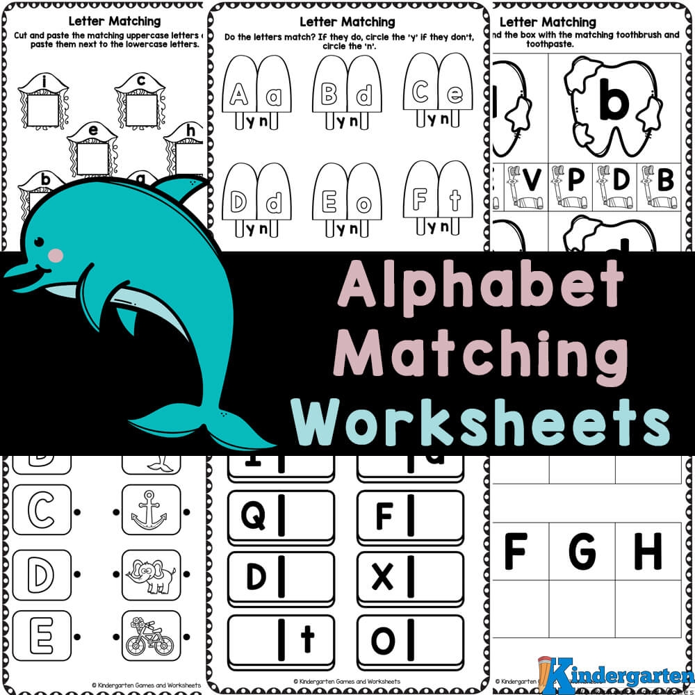 FREE Printable Alphabet Matching Worksheets For Pre K And Kindergarten