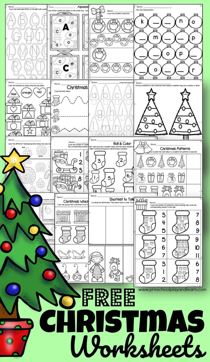 Free Editable Christmas Worksheet Templates Canva