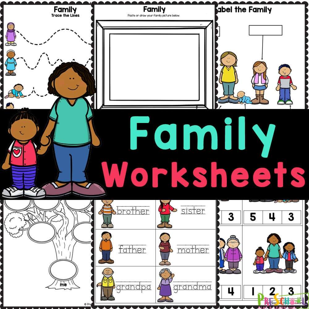 FREE Printable Family Worksheets For Preschool The Family Free Worksheet SKOOLGO