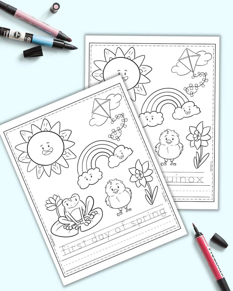 Free Printable First Day Of Spring Worksheets The Artisan Life