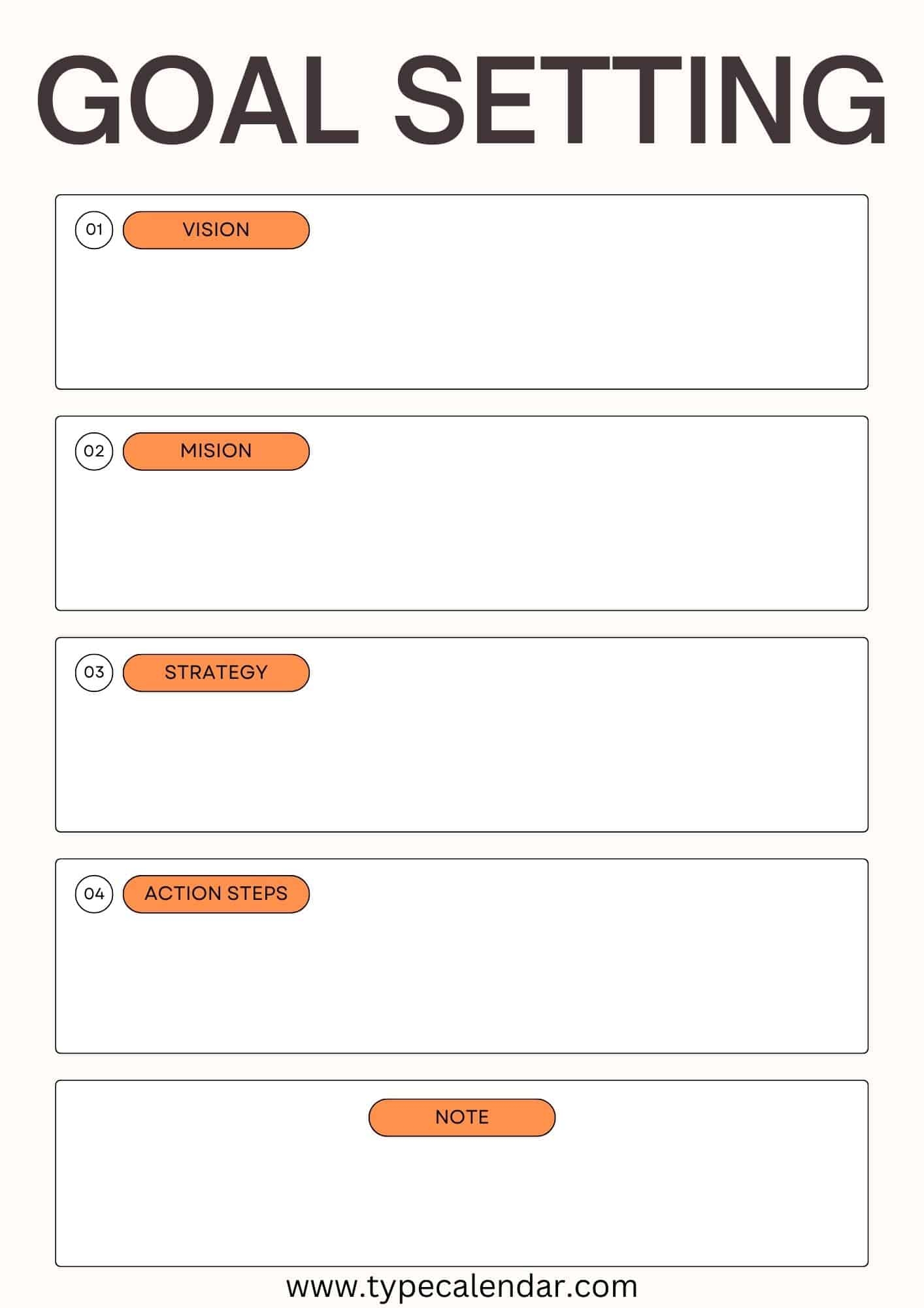 Free Printable Goal Setting Templates PDF Word Students Employees Free Printable Goal Setting Templates PDF Word Students Employees
