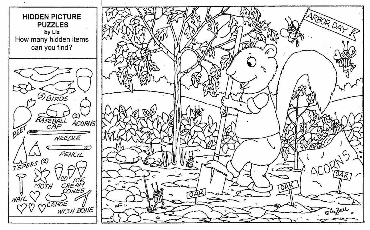Free Printable Hidden Picture Puzzles For Kids Worksheets Library