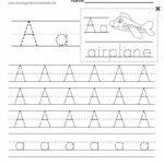 Free Printable Letter A Writing Practice Worksheet