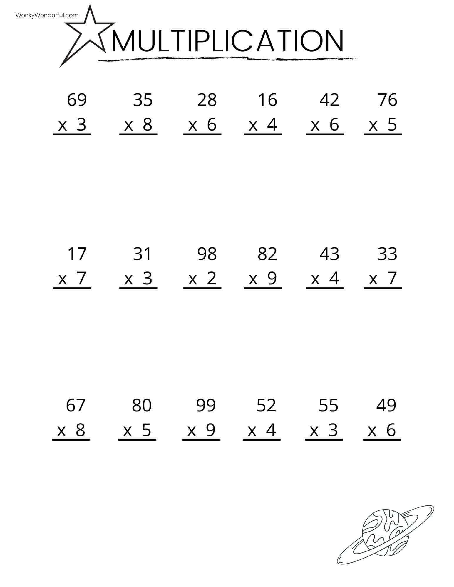 FREE PRINTABLE MULTIPLICATION WORKSHEETS WonkyWonderful Free Printable Kindergarten Counting Worksheets Happy Toddler Playtime