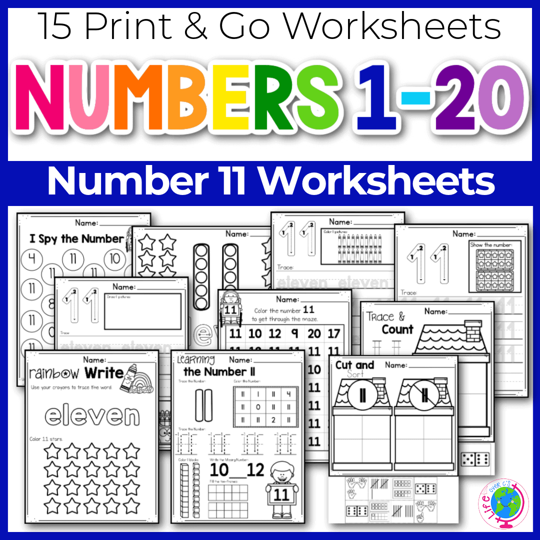 Free Printable Number 11 Worksheets Free Printable Number 11 Worksheets