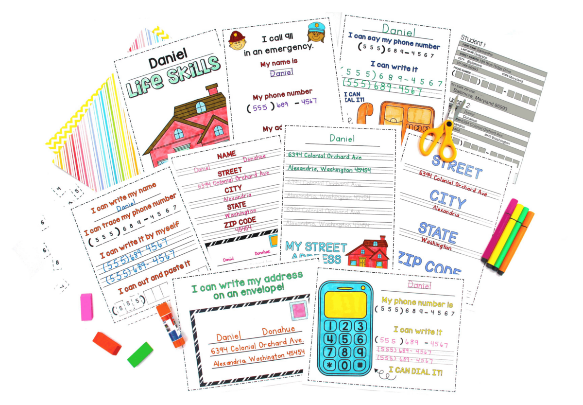Free Printable Phone Number And Address Practice Worksheets Worksheets Library Free Printable Phone Number And Address Practice Worksheets Worksheets Library