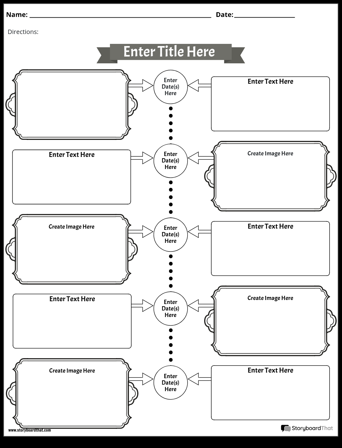17 Blank Printable Timeline Worksheets Free PDF At Worksheeto