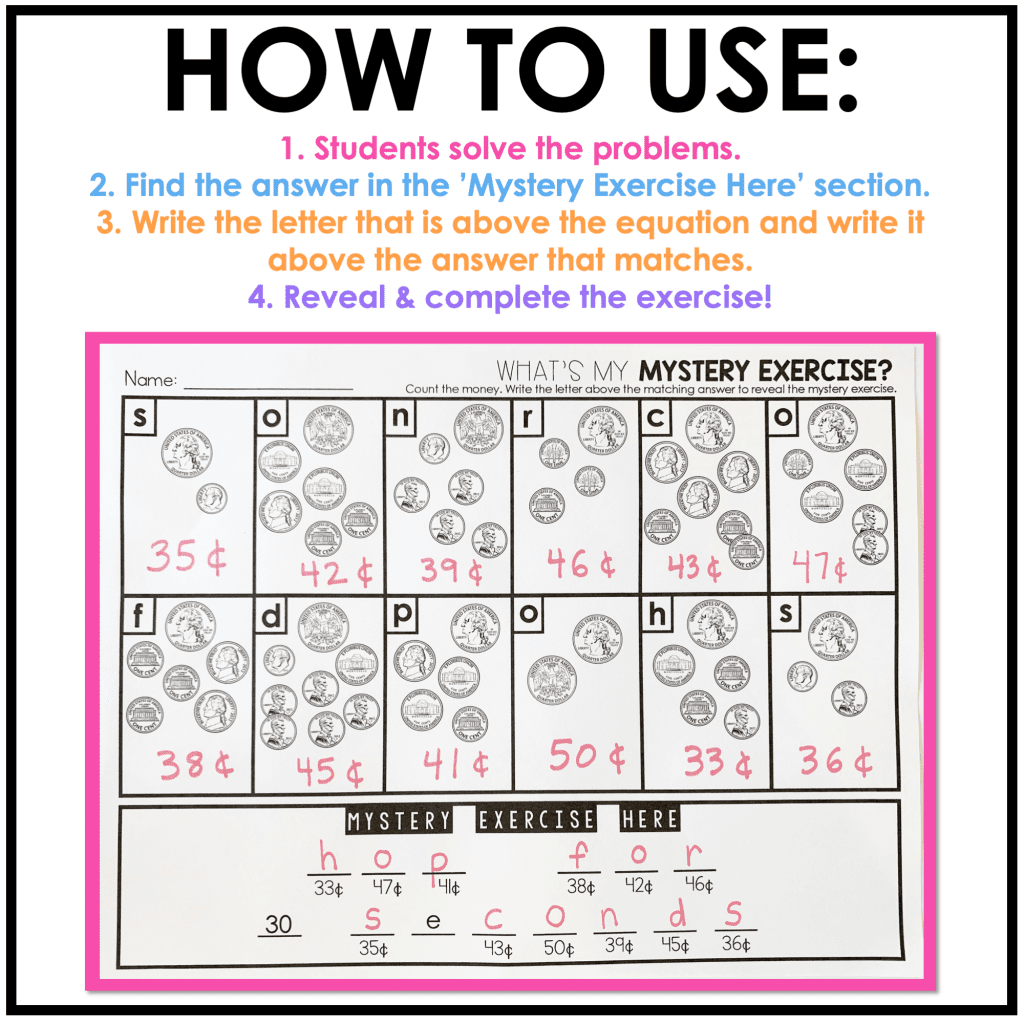 Counting Money Worksheets 1st Grade