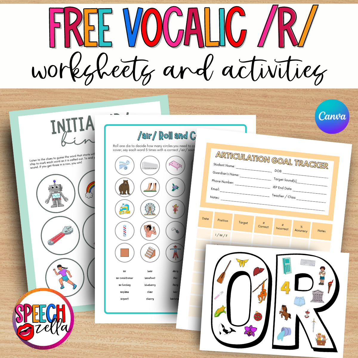 Free Vocalic R Worksheets For Articulation Therapy Speechzella Free Vocalic R Worksheets For Articulation Therapy Speechzella