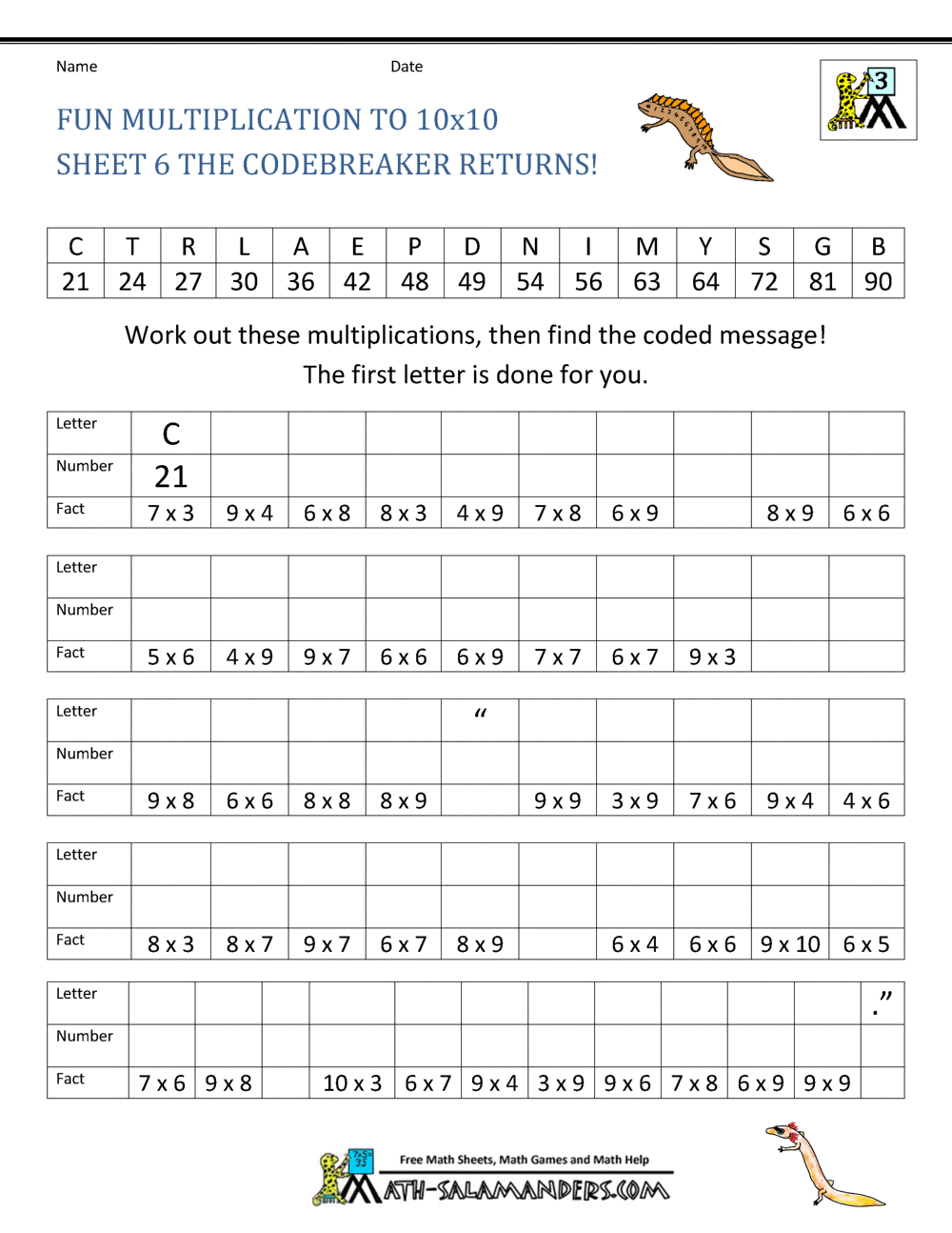 Fun Multiplication Worksheets To 10x10 Addition Practice Raising Hooks