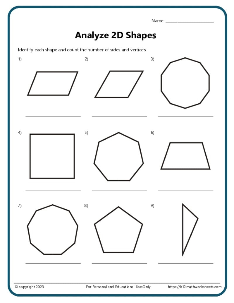 Geometry Worksheets Subtract With Objects K12 Math Worksheets