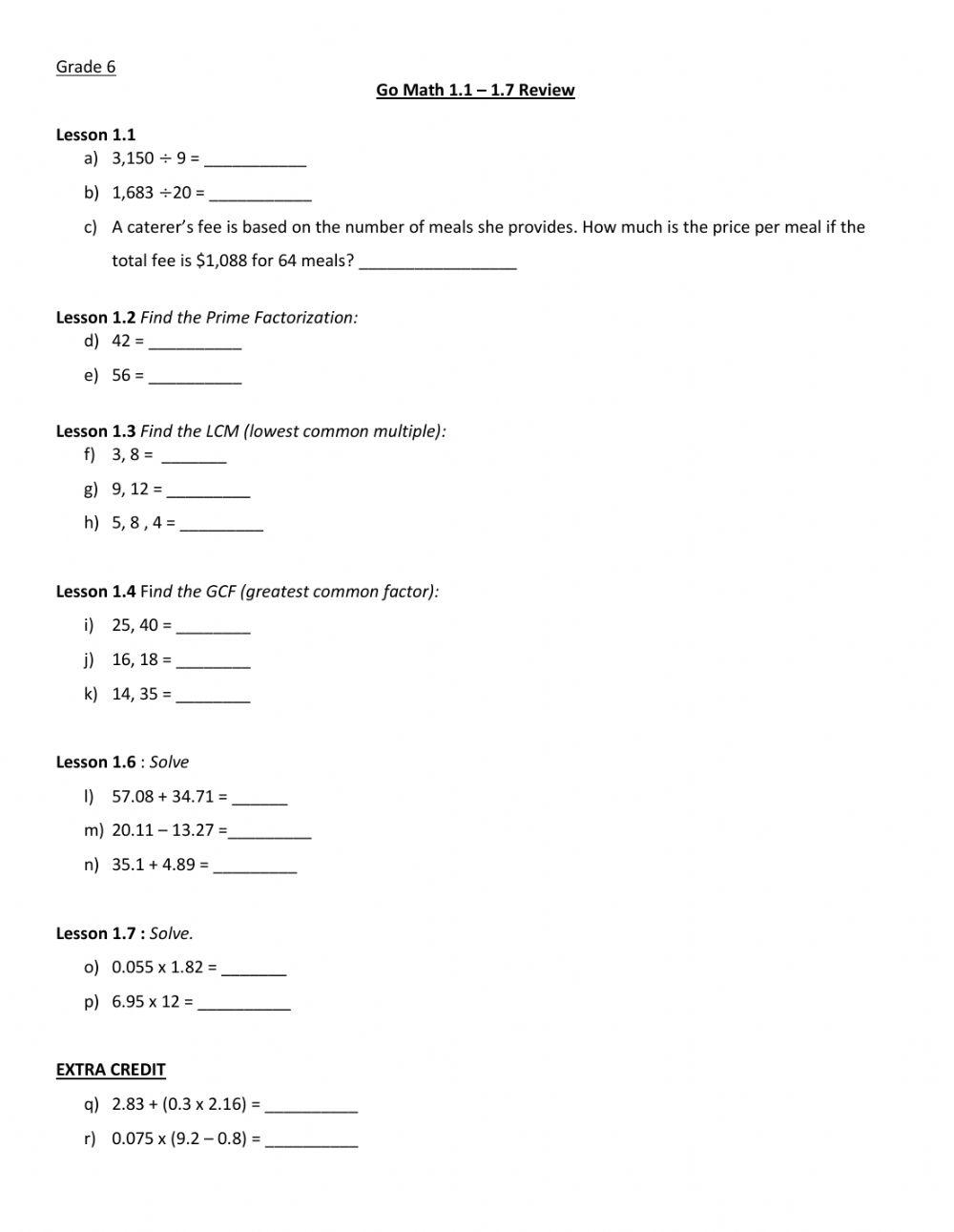 Free Printable Decimals To Percentages Worksheet For Sixth Grade
