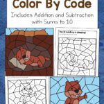 Groundhog Day Color By Number Worksheets Add Subtract To 10 Mamas Learning Corner