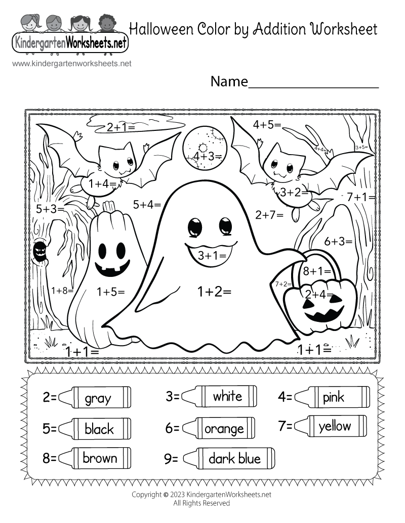 Christmas Color By Addition Worksheet Free Printable Digital PDF
