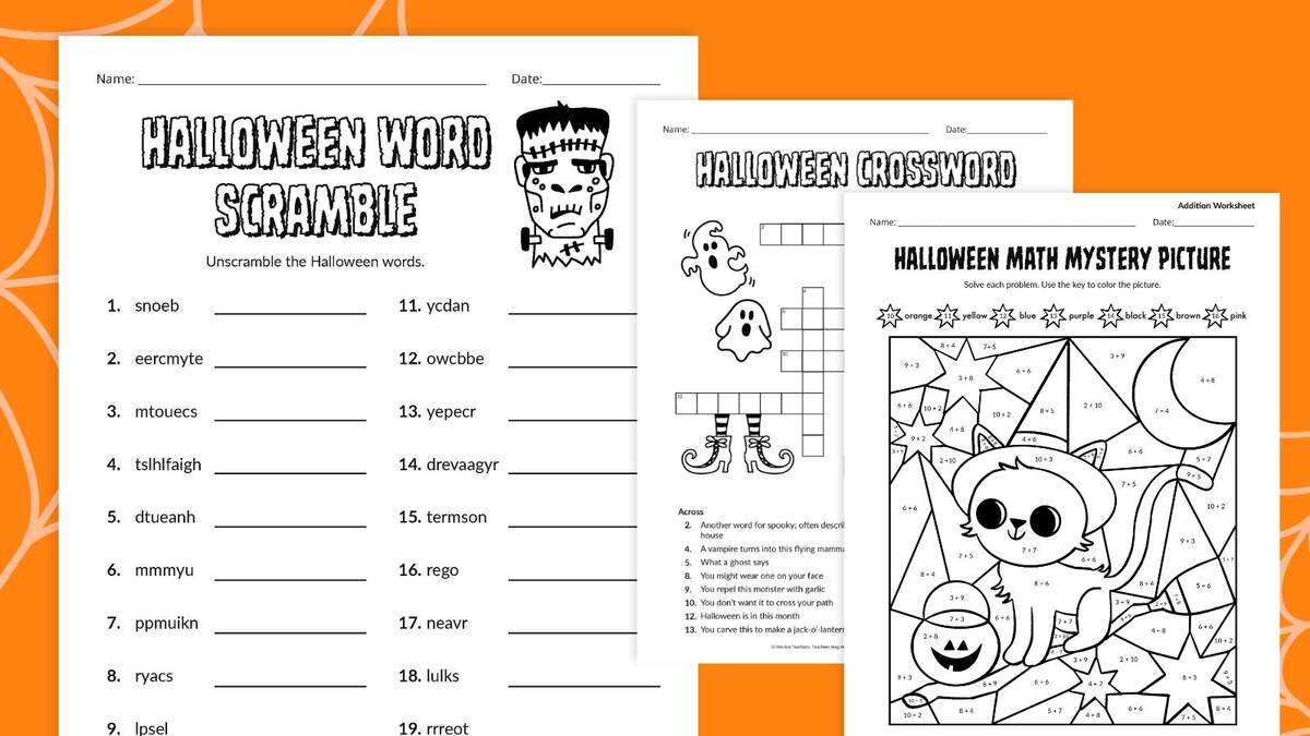 5th Grade Halloween Maze With Answer Key Printable Etsy Denmark