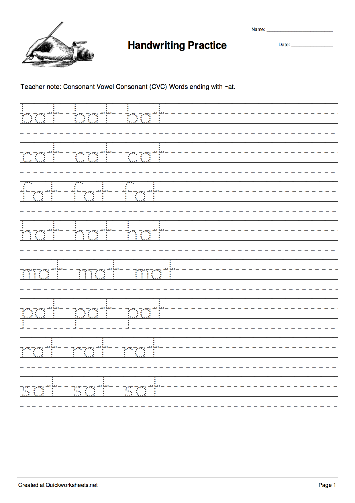 Handwriting Worksheet Maker Handwriting Worksheet Maker