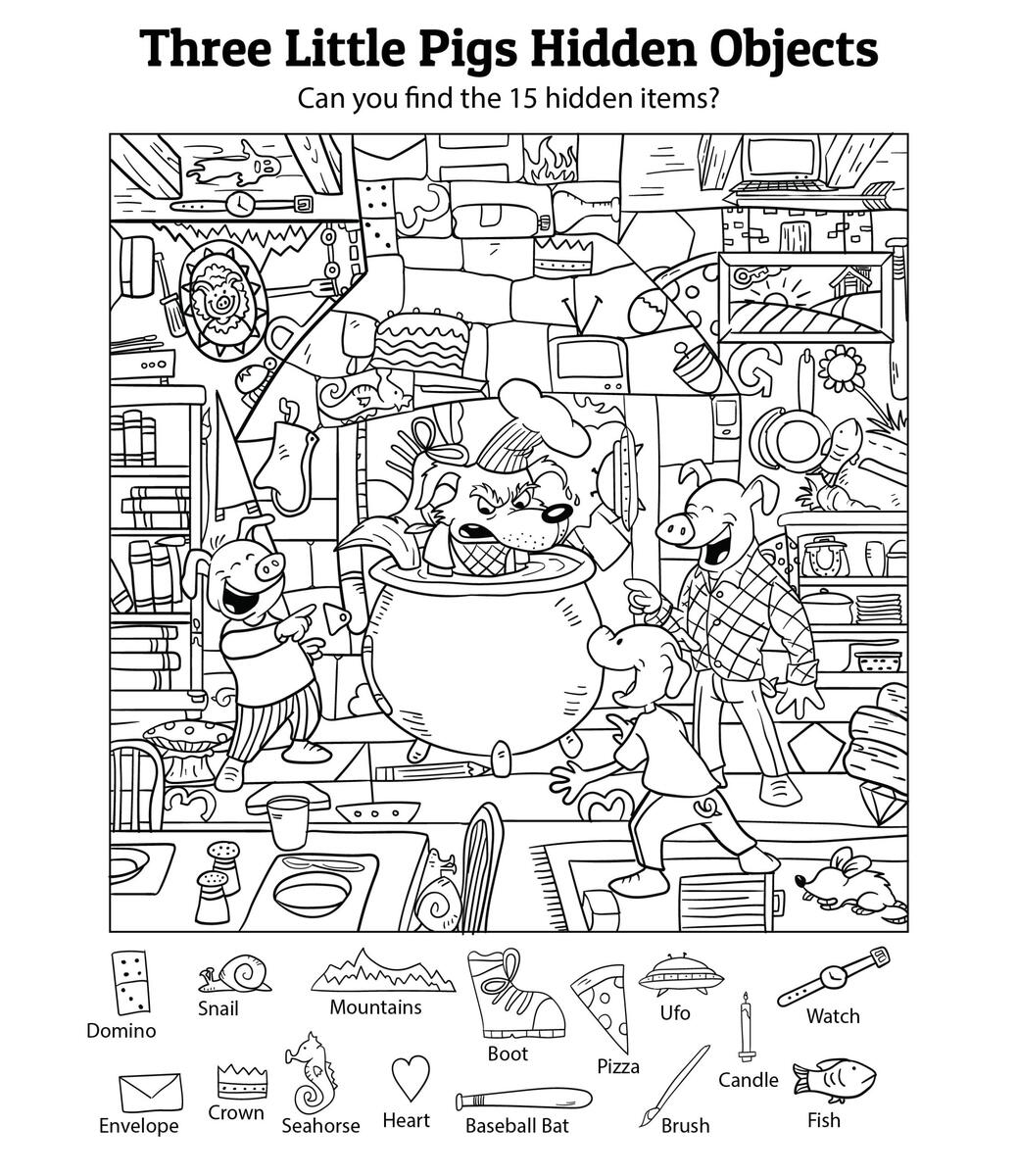Hidden Object 20 Free PDF Printables Printablee