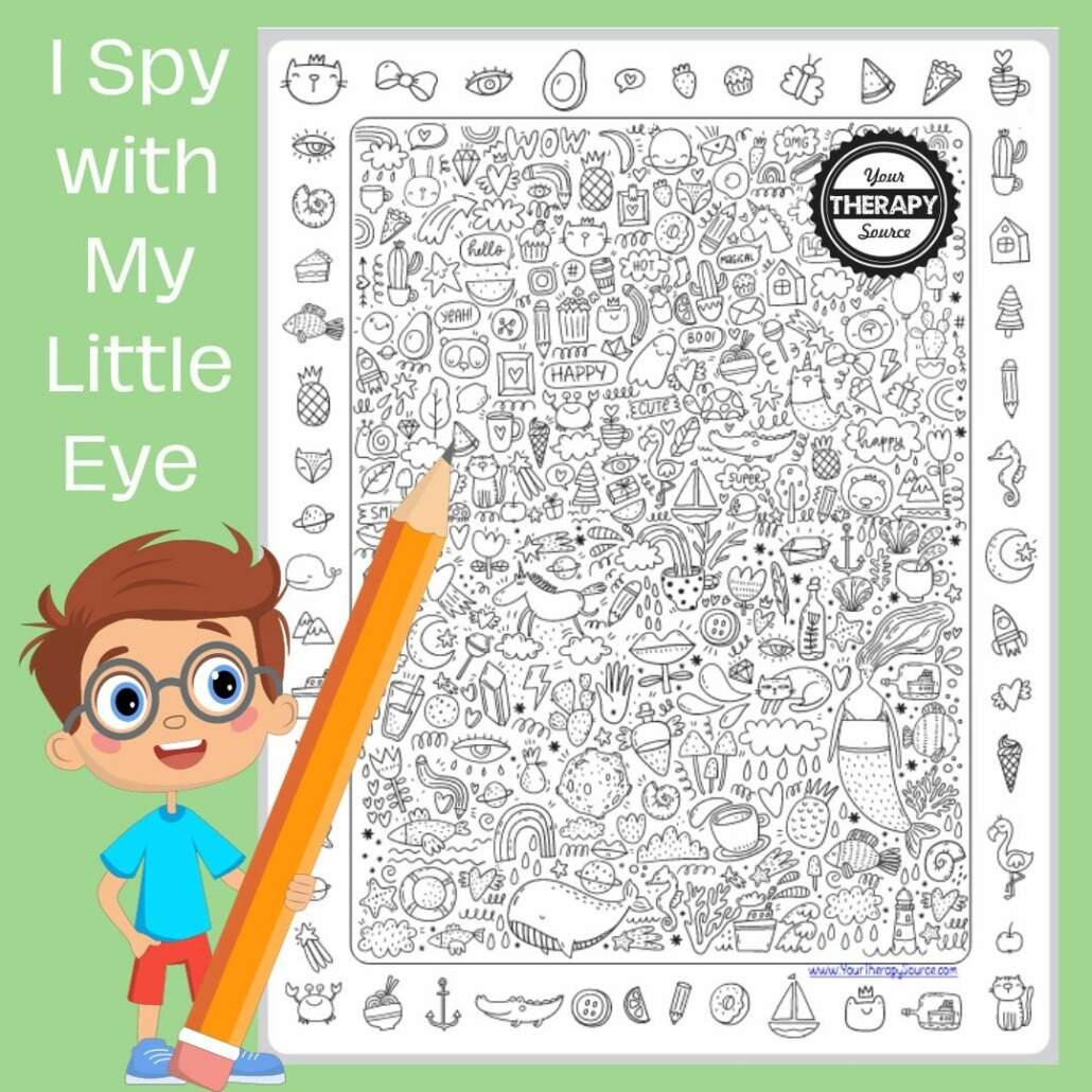 I Spy With My Little Eye Activity Etsy