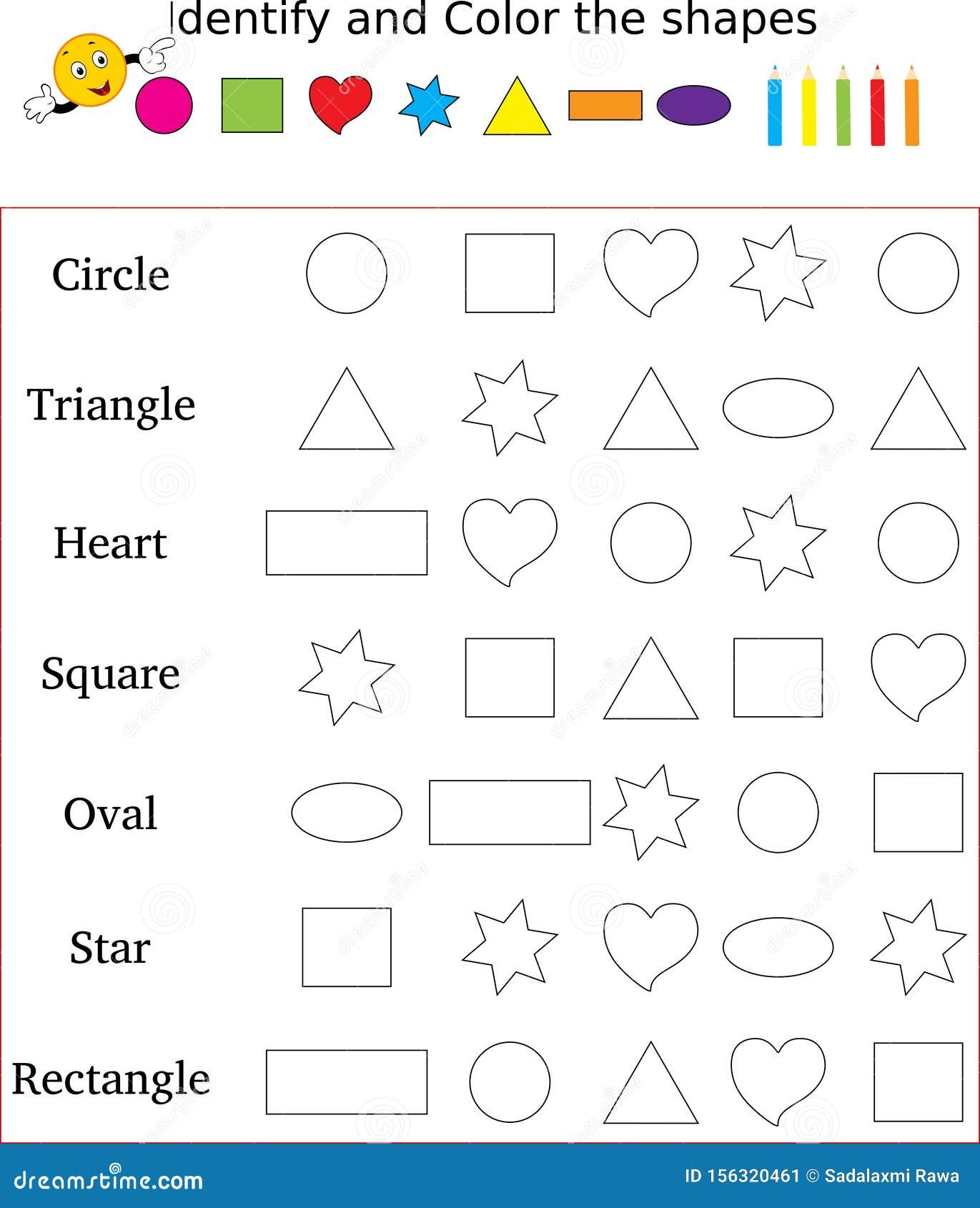 Shape Coloring Pages