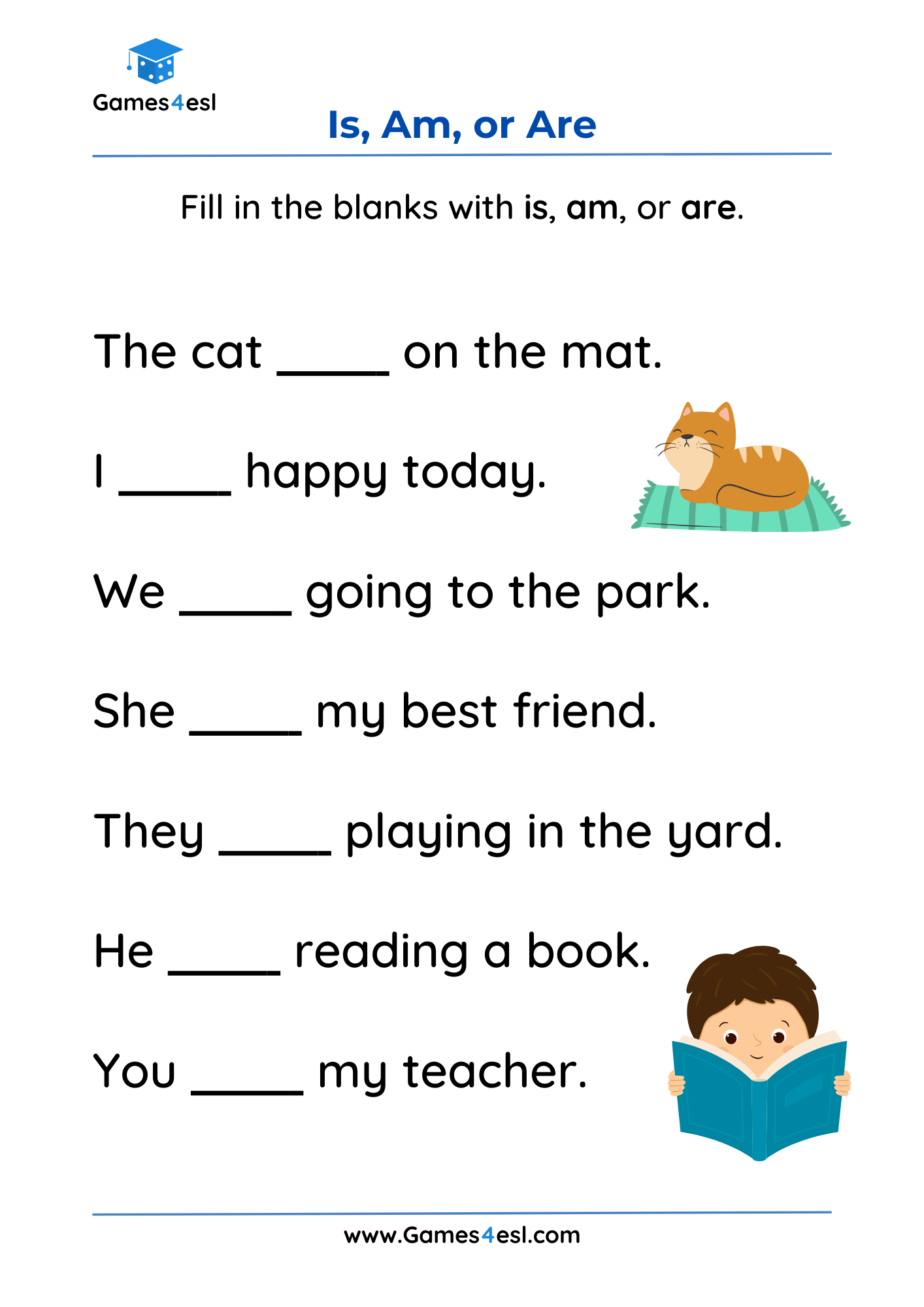 Is Am Are Worksheets Games4esl Who Am I Worksheet Sunshine And Rainy Days