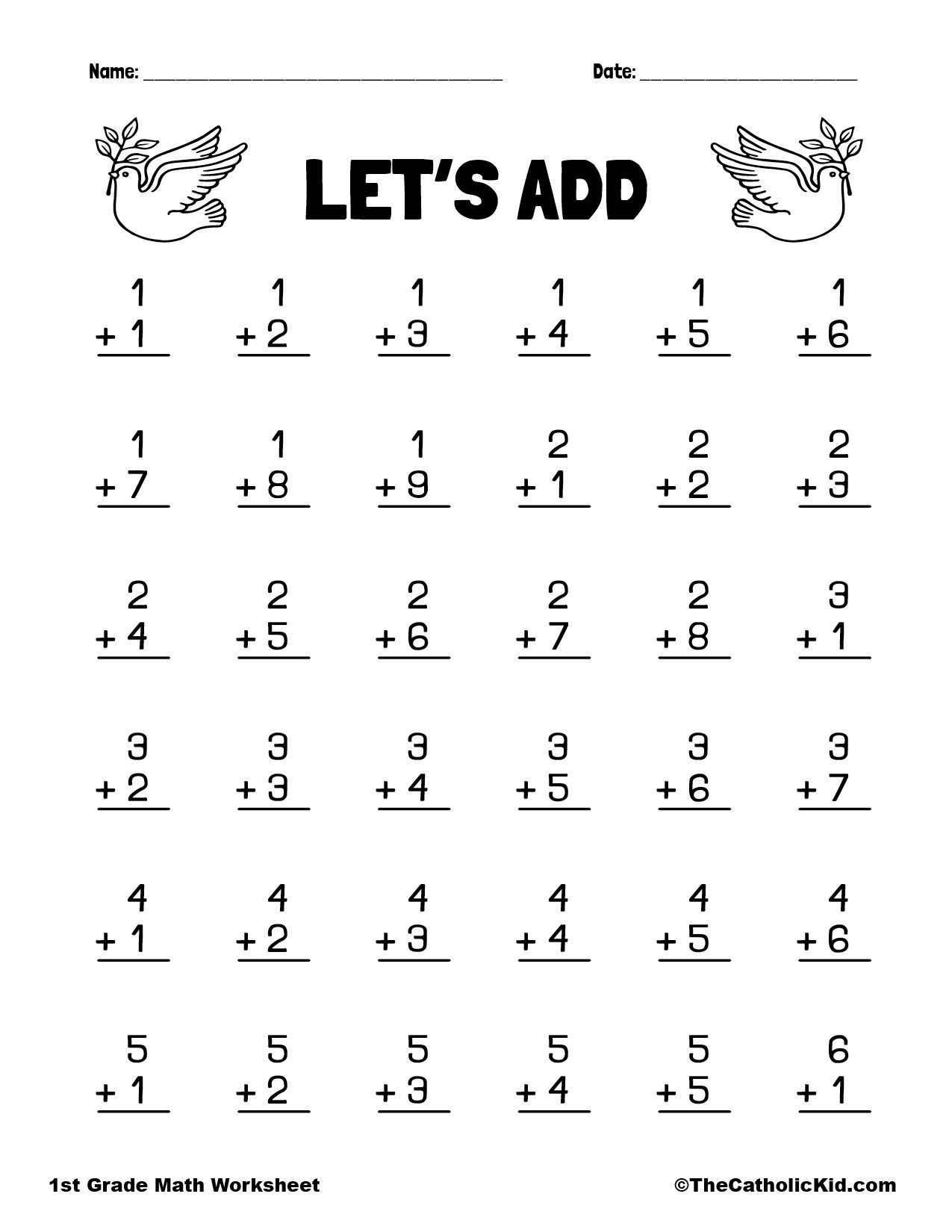 Addition Using A Number Line Worksheets No Prep Math Worksheets 1st 2nd Grade Teaching Ideas Made Easy