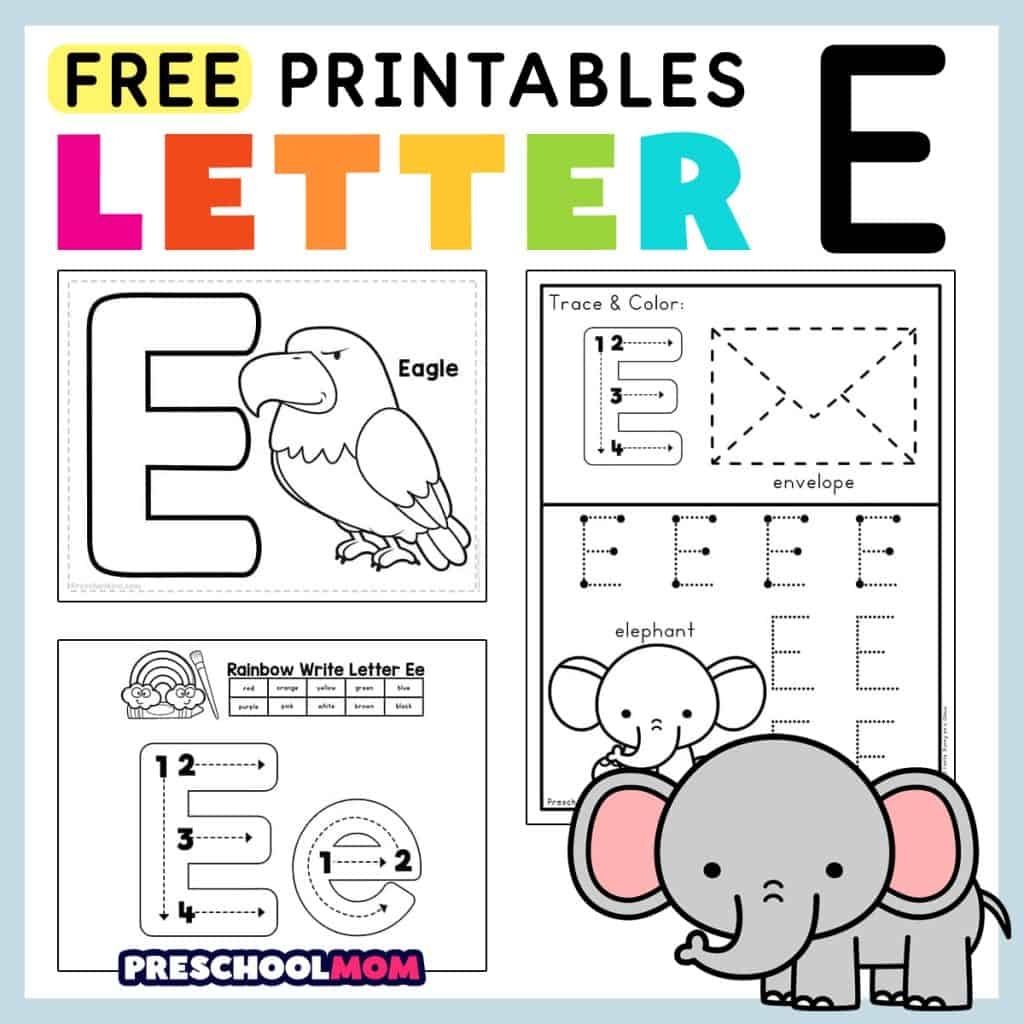Letter E Worksheets For Kindergarten And Preschool TeachersMag