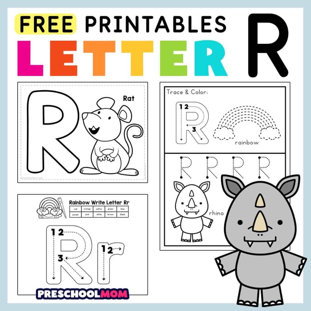 Free Printable Letter R Worksheets Sly Spoon