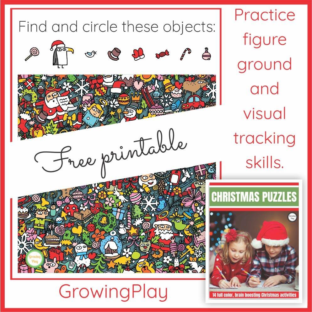 Look And Find Christmas Free Printable Growing Play