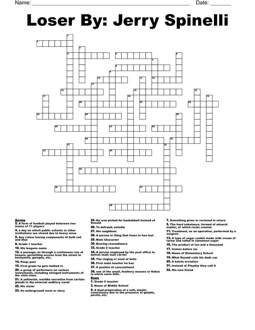 Loser Word Search WordMint