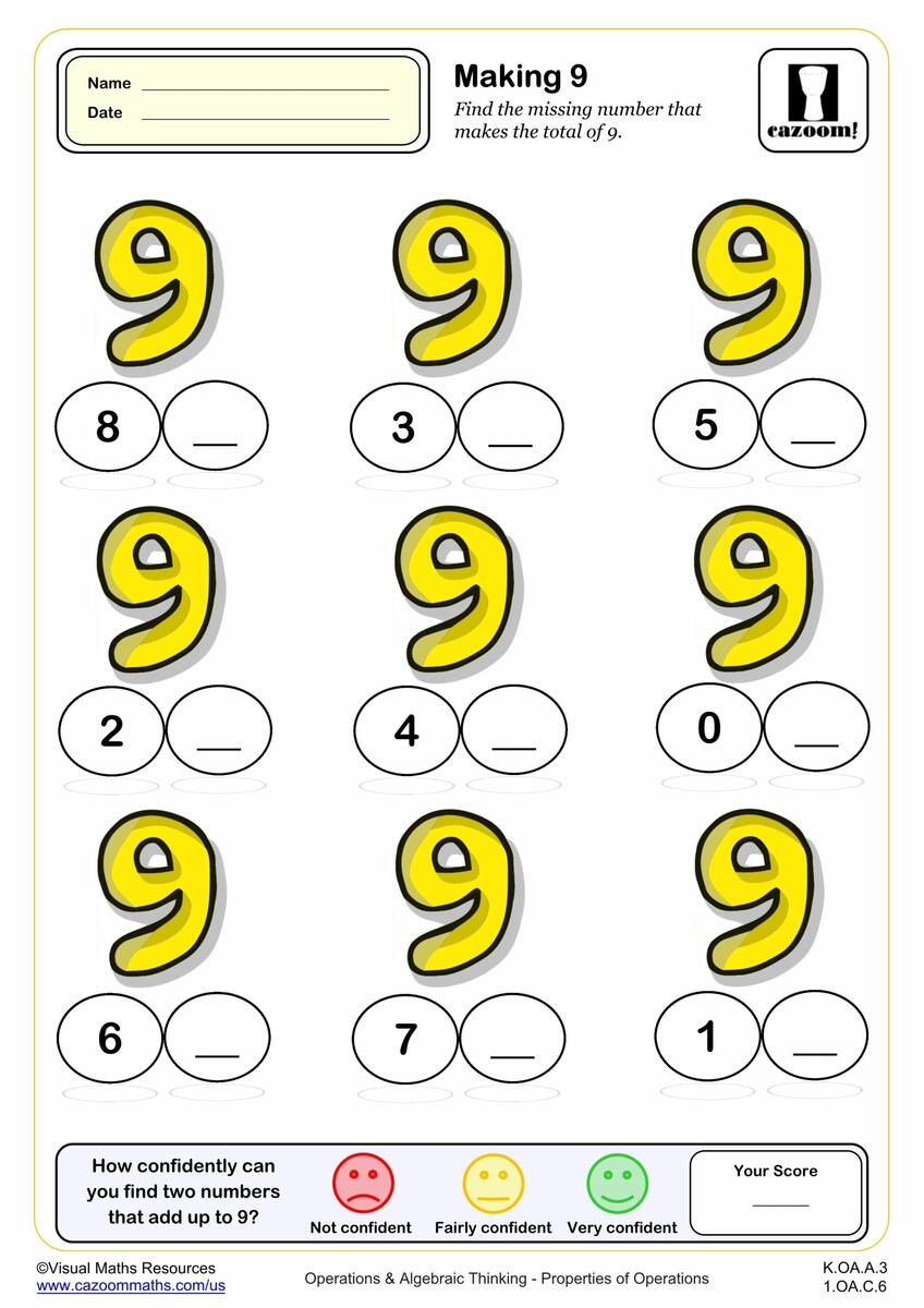 Making 9 Fun And Engaging K Grade PDF Worksheets Cazoom Math Making 9 Fun And Engaging K Grade PDF Worksheets Cazoom Math
