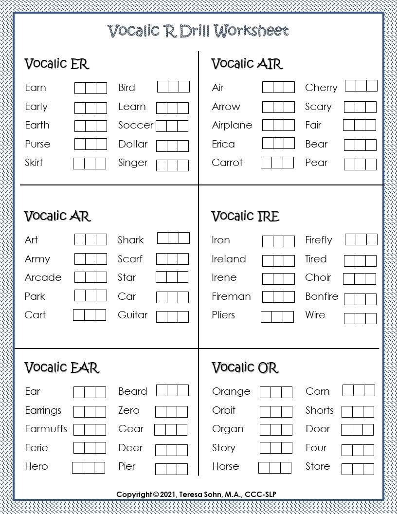 Mastering Vocalic R Engaging Worksheets For Speech Therapy Success Mastering Vocalic R Engaging Worksheets For Speech Therapy Success