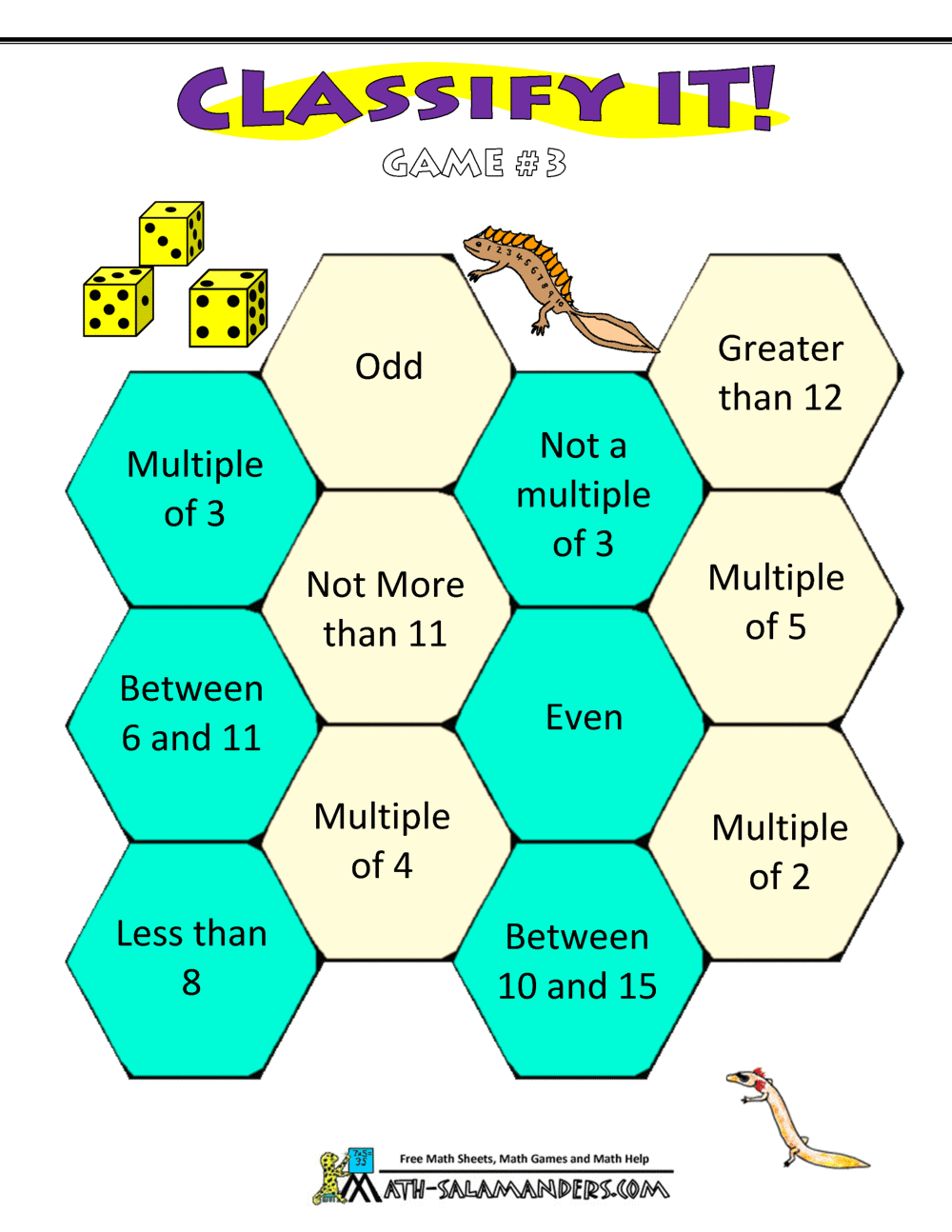 Math Games Worksheets FREE Printable Math Games For Kids PDF
