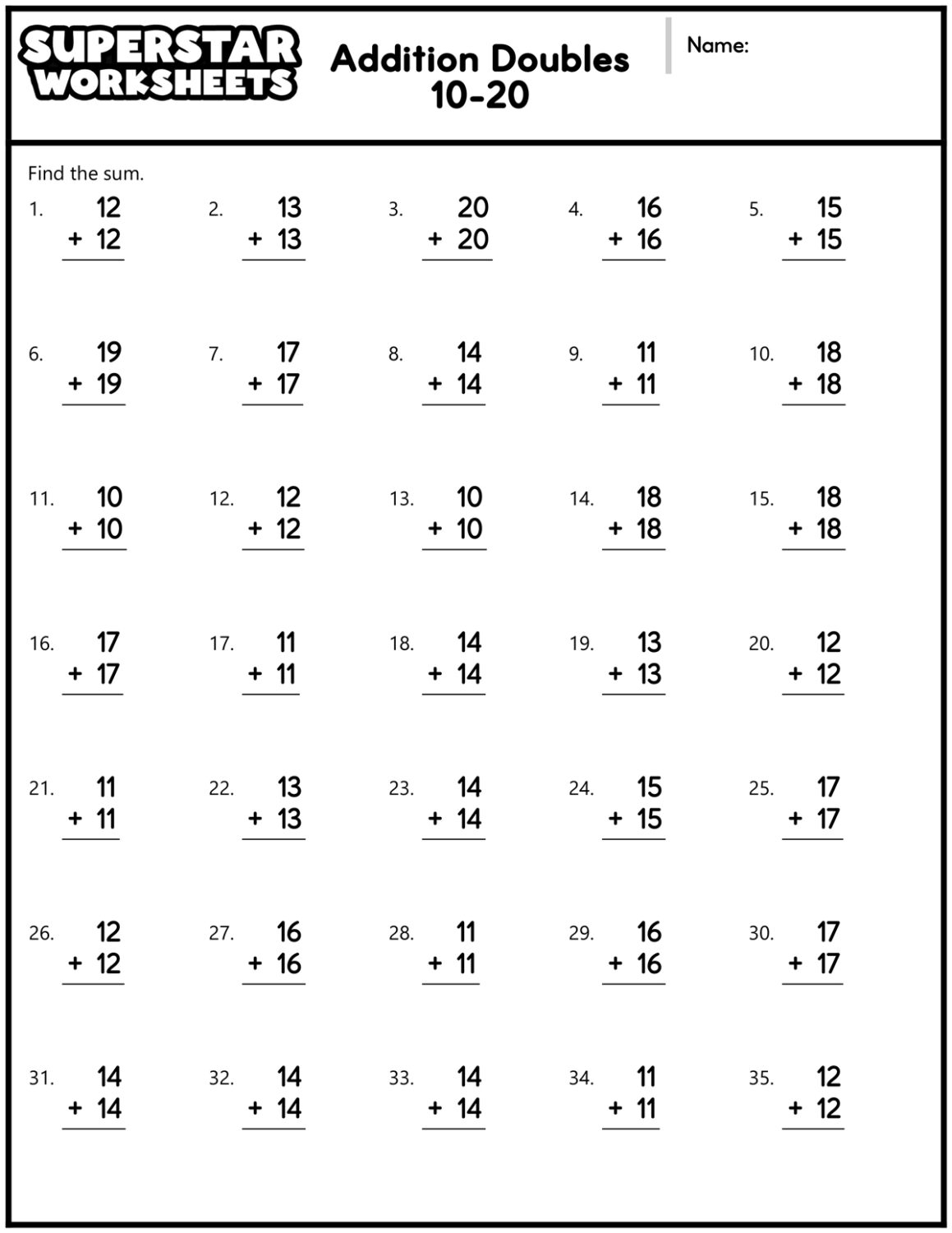 Third Grade Multiplication Worksheet