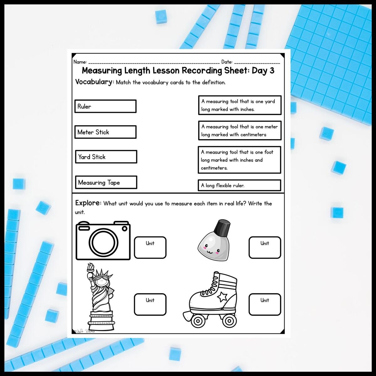 Measuring Length 2nd Grade Math Digital Mini Lesson 2 MD A 1 MagiCore