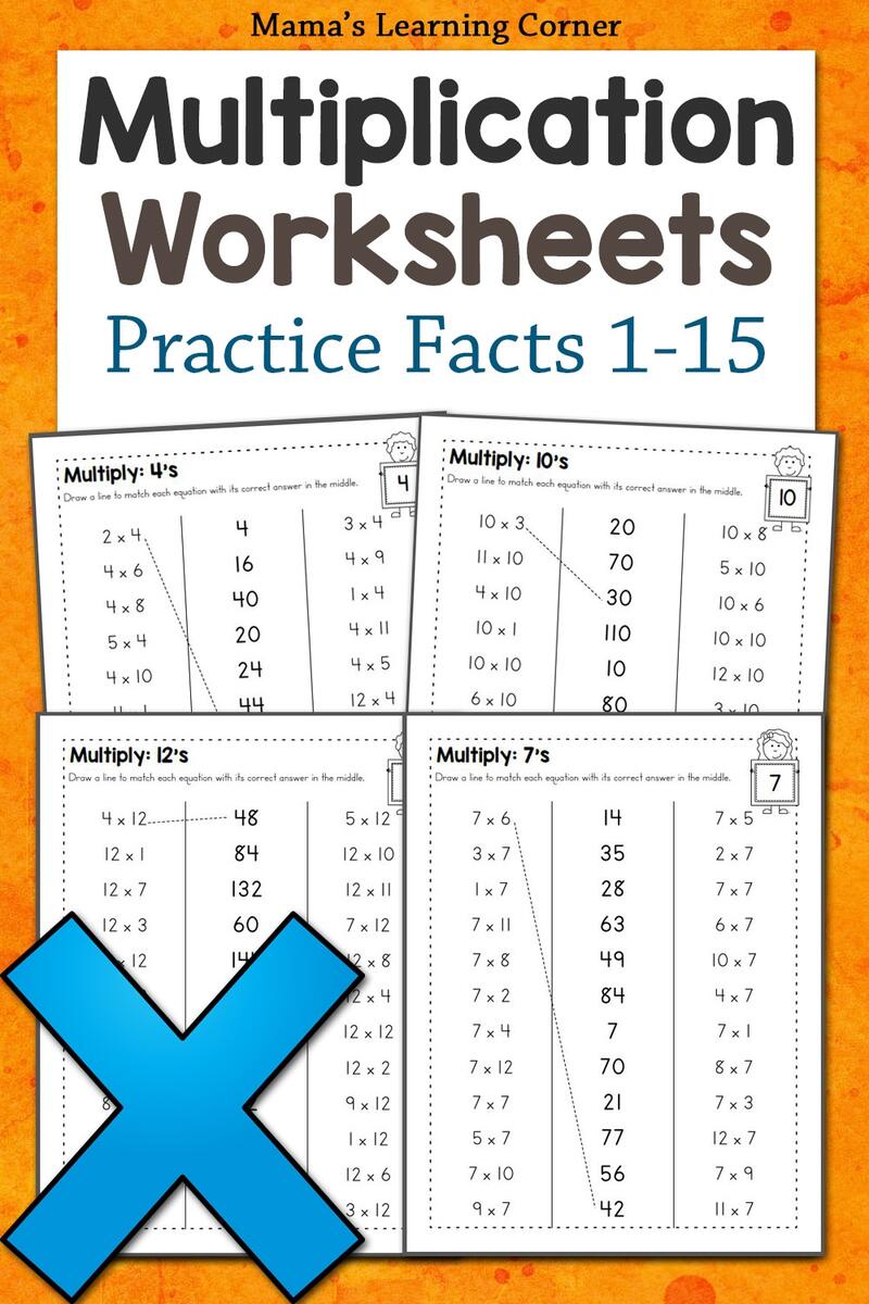 Multiplication Facts Worksheets Mamas Learning Corner Multiplication Facts Worksheets Mamas Learning Corner