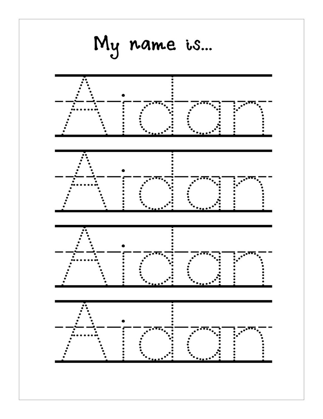 Name Tracing Generator Make Free Name Tracing Worksheets