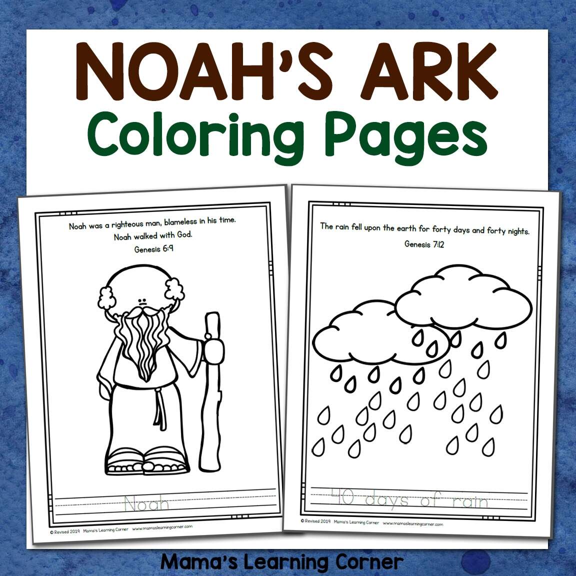 FREE Printable Noah S Ark Worksheets And Activities For Kids