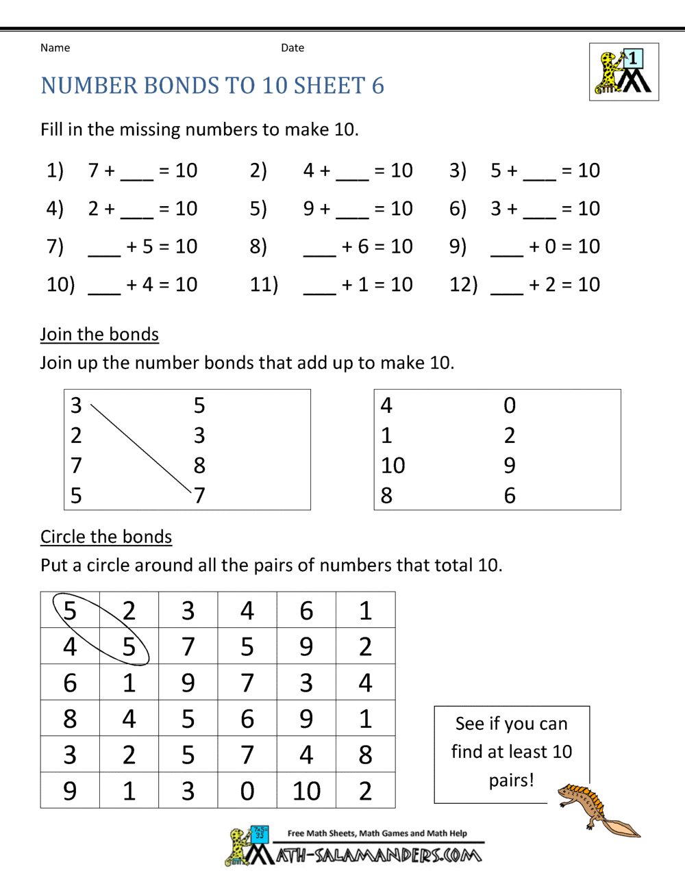 Number Line Subtraction Superstar Worksheets