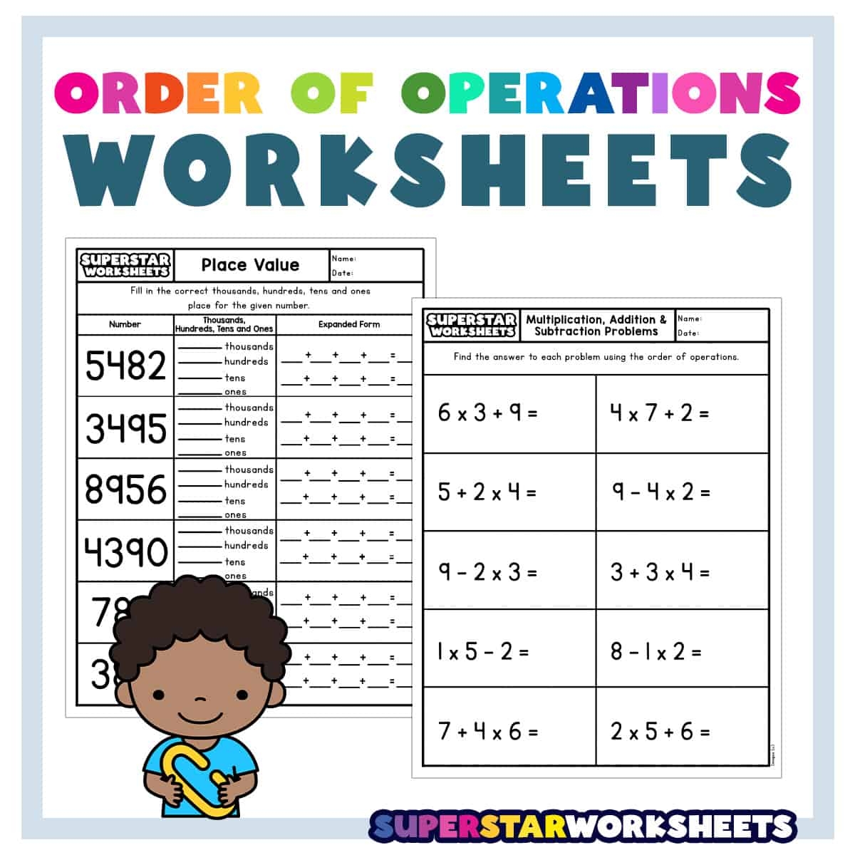 Printable Order Of Operations Digital Worksheets Activities For 4th 5th Grade Made By Teachers